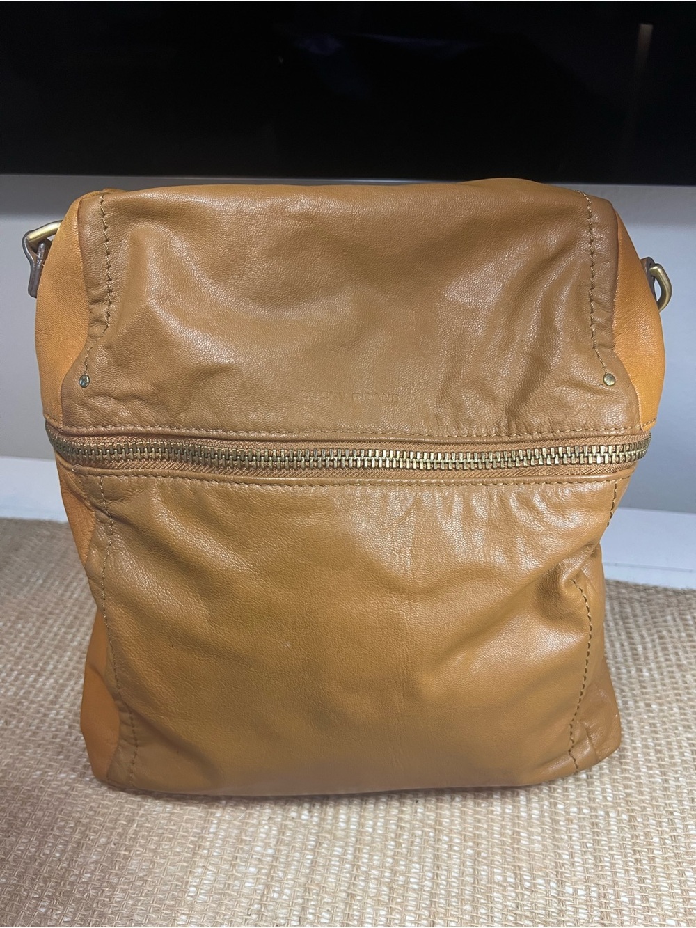 Leather LUCKY BRAND convertible, backpack and handbag.